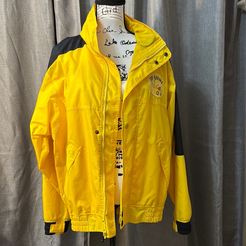 Outer Banks Yellow and Black Men's or woman’s medium wind breaker